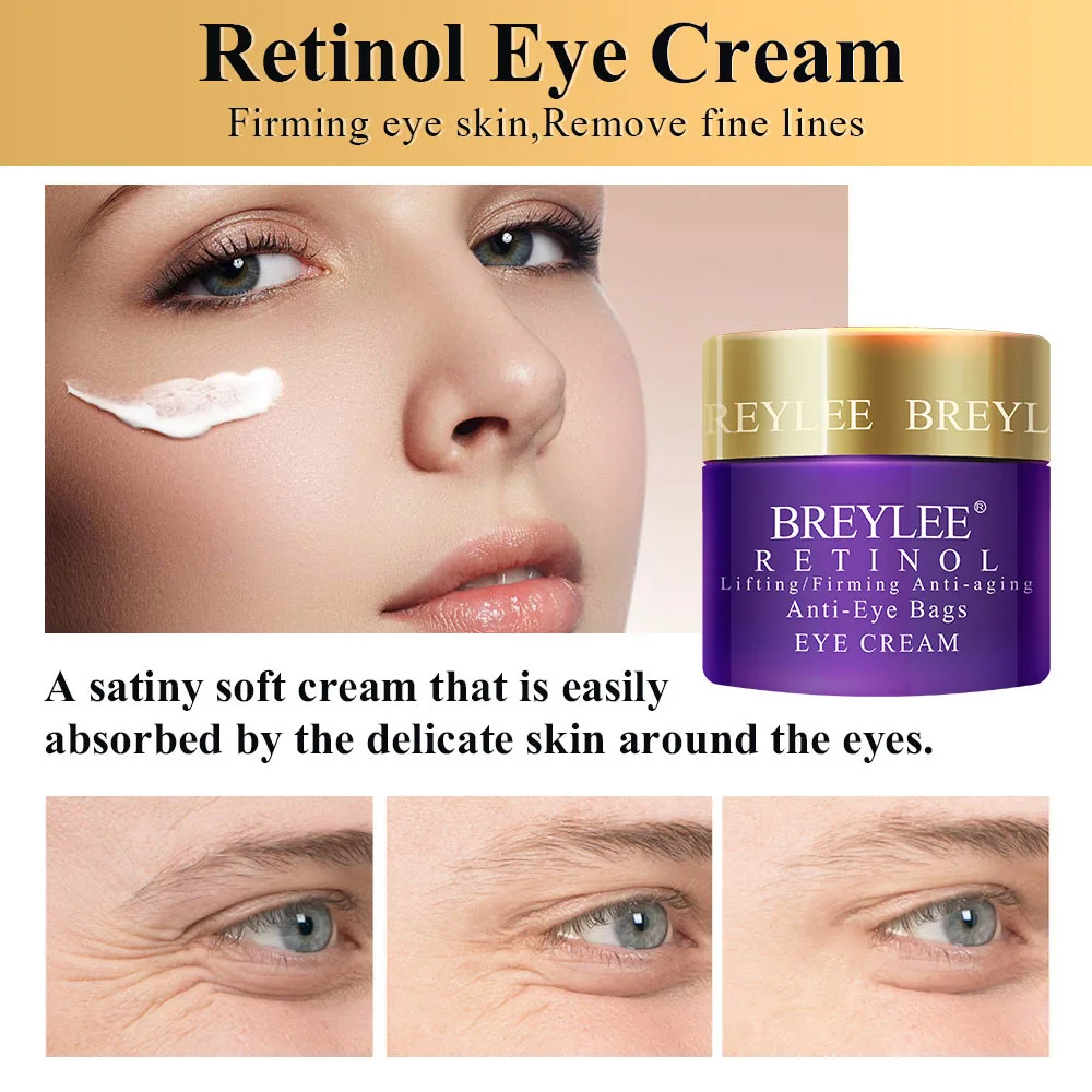 Breylee Retinol набор с омолаживающим эффектом Сыворотка для лица крем для лица Удаляет мелкую линию морщин затягивает увлажняющий крем