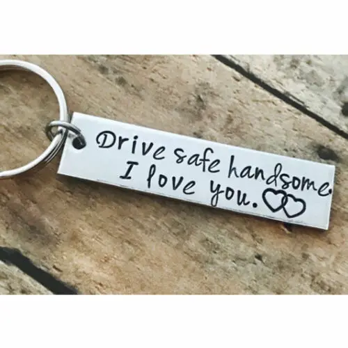 Брелок из нержавеющей стали Драйв безопасный красивый I Love You Дальнобойщик брелок