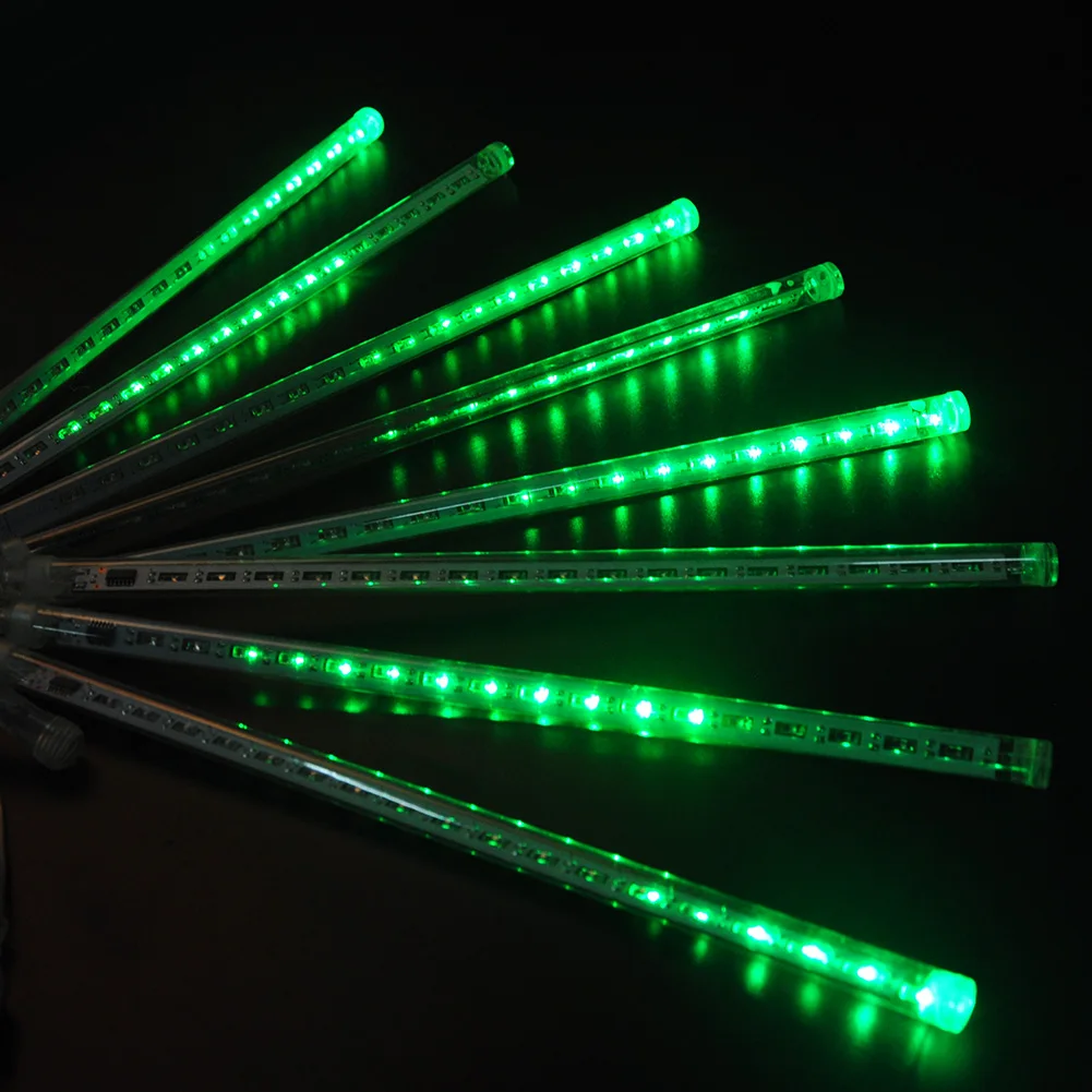 8 трубок 144LED метеоритный душ падающая звезда дождь капля сосулька Снег осень Фея