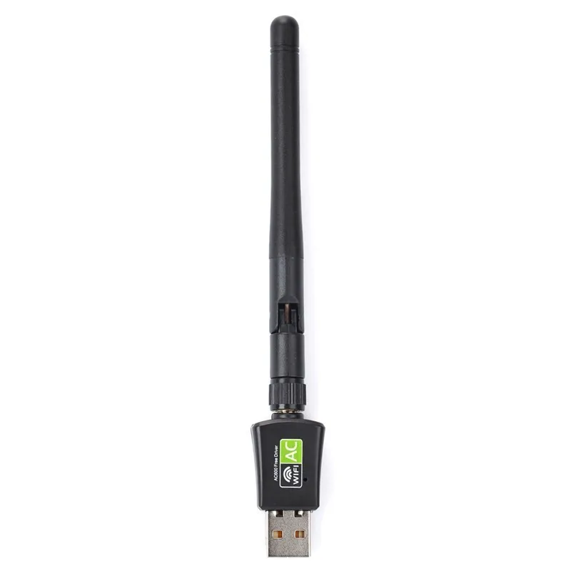 WiFi адаптер 600 Мбит/с USB беспроводной двухдиапазонный Wi Fi с антенной Бесплатный