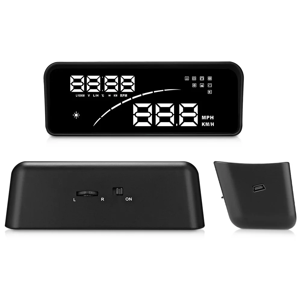 P9 Head Up дисплей автомобиля OBDII EUOBD Smart Digital Meter HUD сдвиг напоминание расход топлива