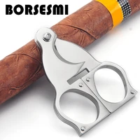 creative stainless steel easy to cut portable cigar cutter accessories metal cigarette cigar scissors