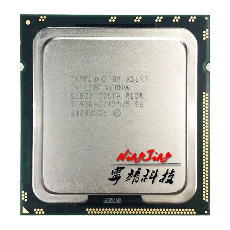 Четырехъядерный процессор Intel Xeon X5647 2 933 ГГц Восьмиядерный 8M 130W LGA 1366|Процессоры| |