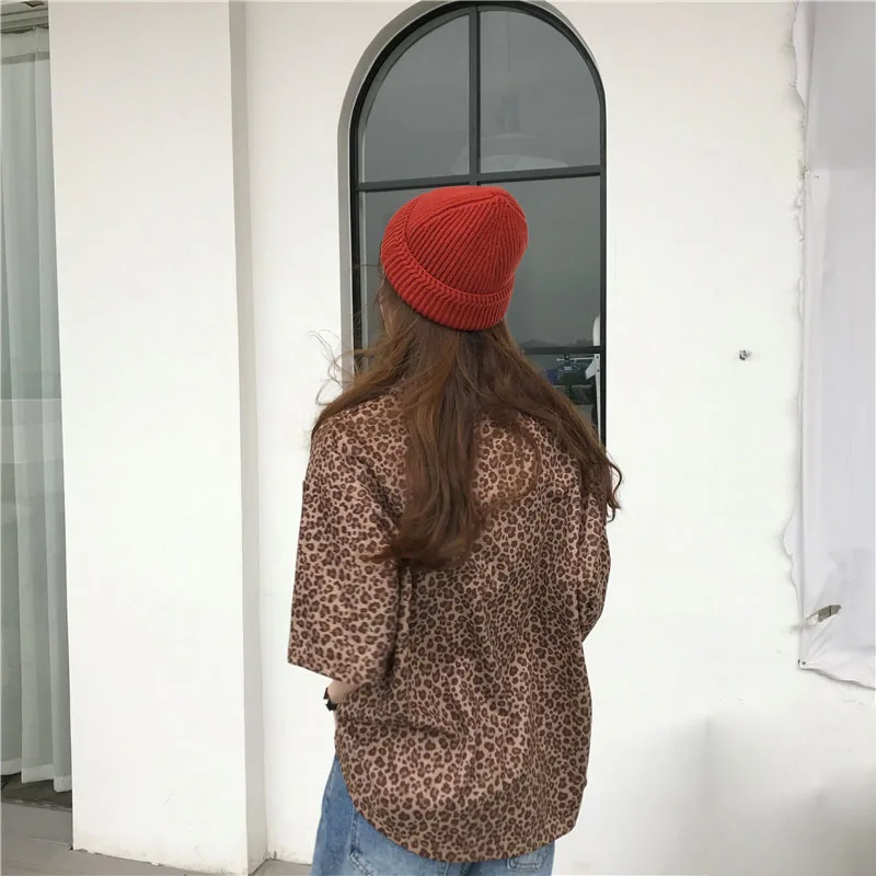 LANMREM 2019 весна лето футболка для женщин Новая круглая шея свободная с коротким