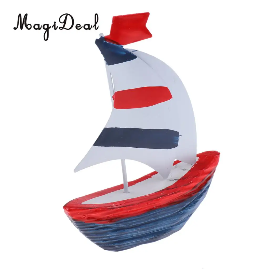 MagiDeal 5 ''морская деревянная ручная модель корабля парусная лодка украшение
