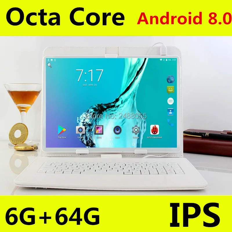 Китай Новый 10 дюймовый Восьмиядерный планшет Android 8 0 1280x800 IPS 6 Гб RAM 64 ROM 4G FDD LTE