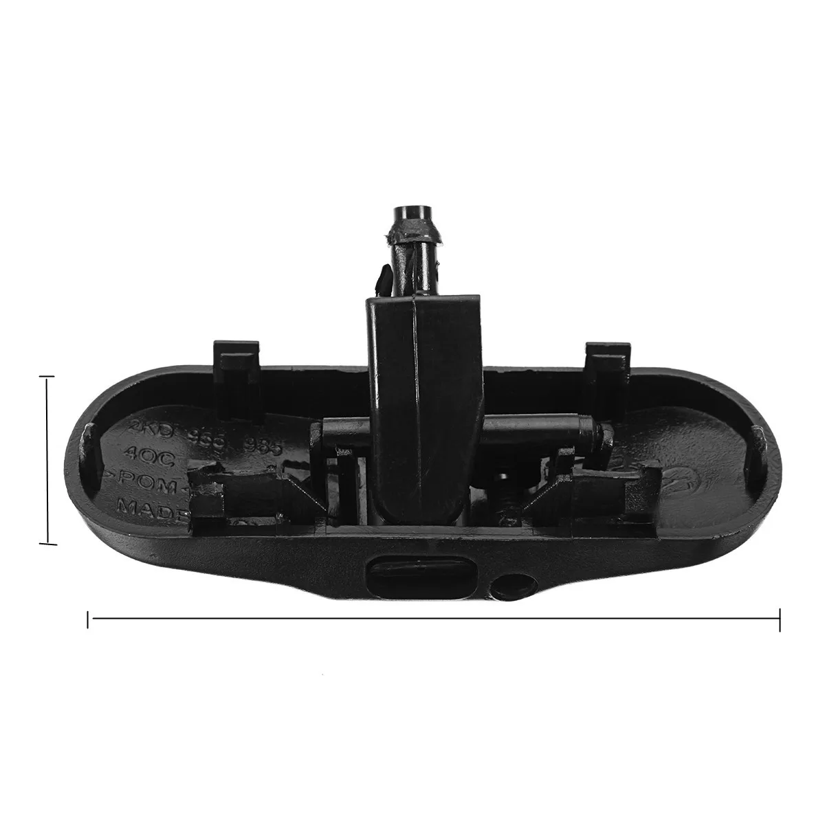 1Pair Car Windscreen Washer Spray Wipers Nozzle Jet For VW Golf Jetta Passat Tiguan EOS 2KD955986 5M0 955 986C 2KD 955 986