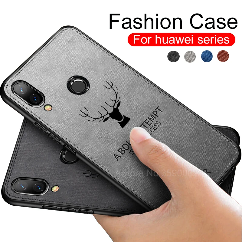 Модный чехол для Honor 10 9 8x mate 20 lite huawei p20 pro nova 3 3i p smart Мягкая тканевая задняя крышка