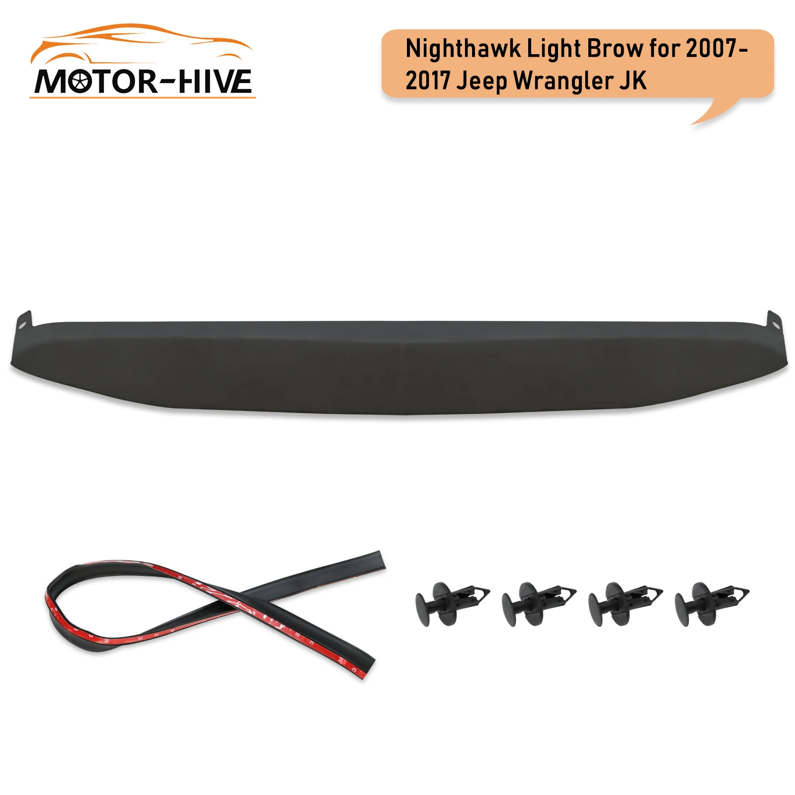 Undercover Nighthawk Light Brow Cover for 2007-2017 Jeep Wrangler JK US Stock | Автомобили и мотоциклы
