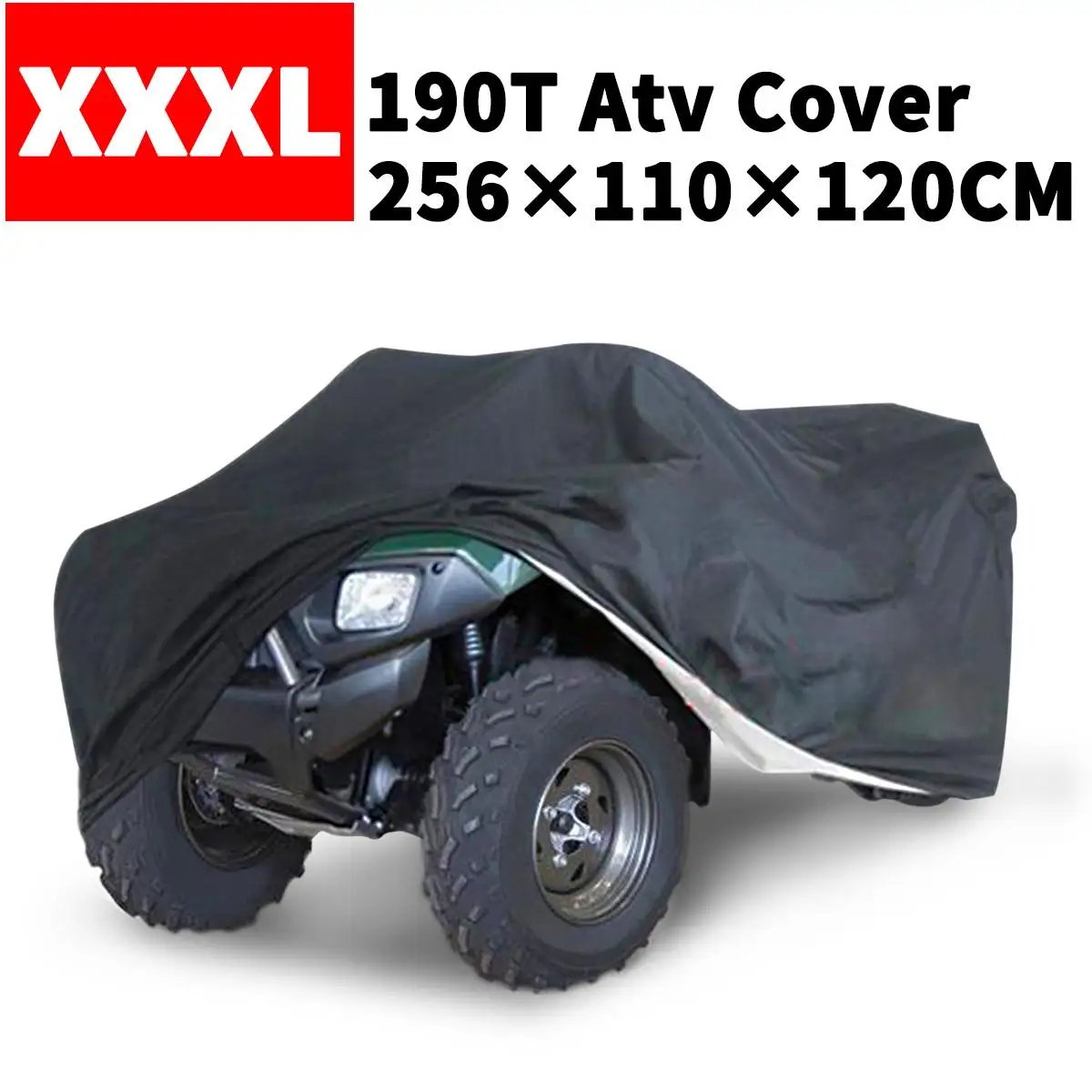 Черный Универсальный XXXL 190T водонепроницаемый Quad ATV чехол для автомобиля скутера