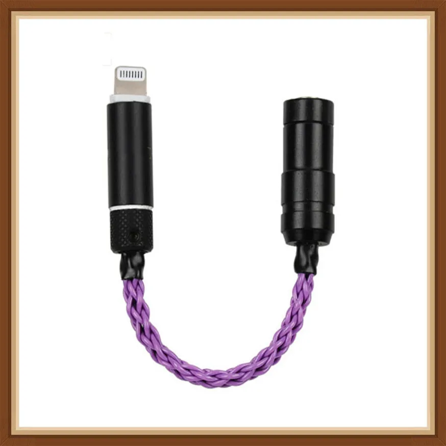 Hi Fi адаптер okscc для iPhone Lightning папа штекер разъем 4 мм 2 5 сбалансированный мама 3