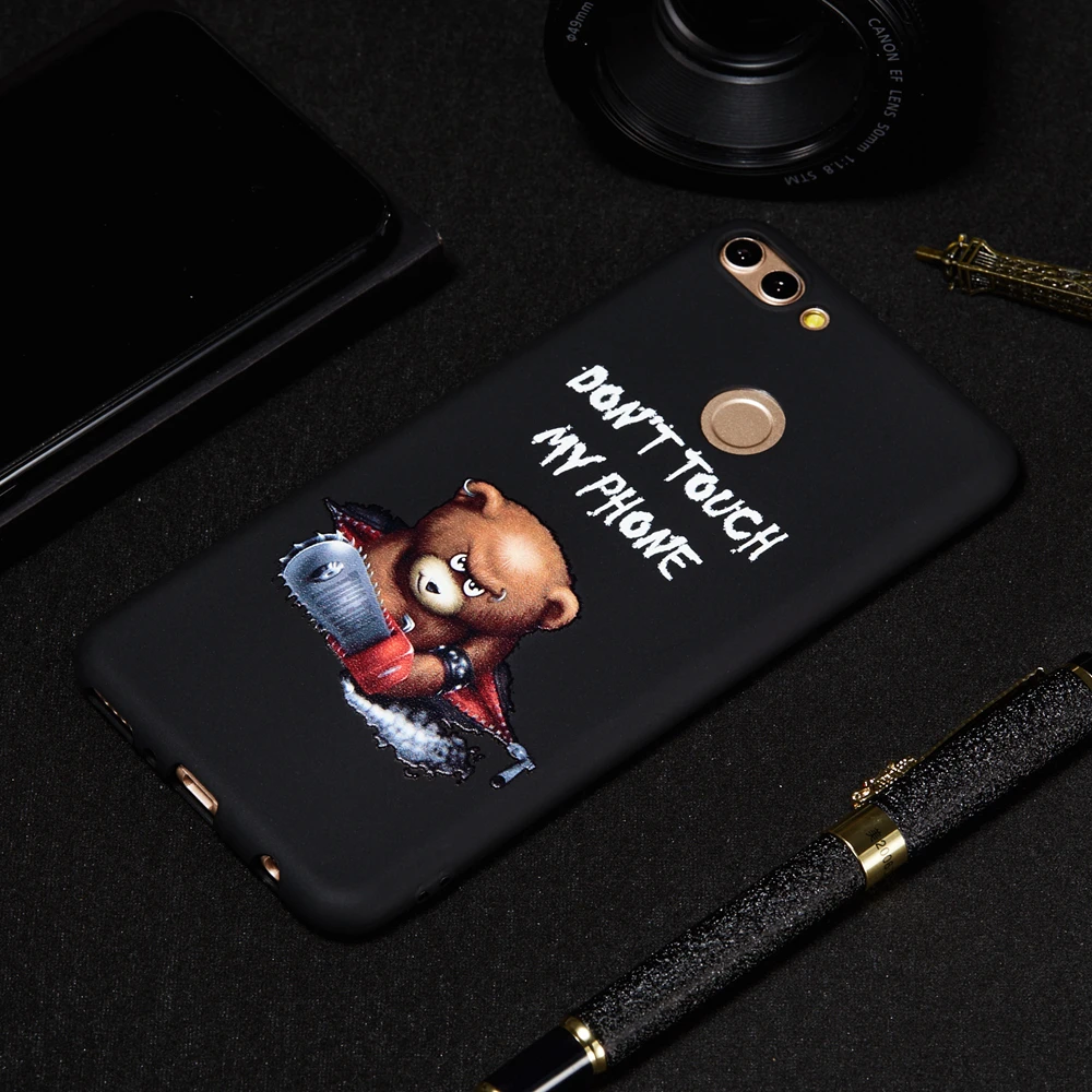 Owl Cartoon Case for Huawei Y9 2018 Cases Coque Y7 prime 2017 Enjoy 7S 8 9 Plus Honor 7C P Smart TPU Cover |