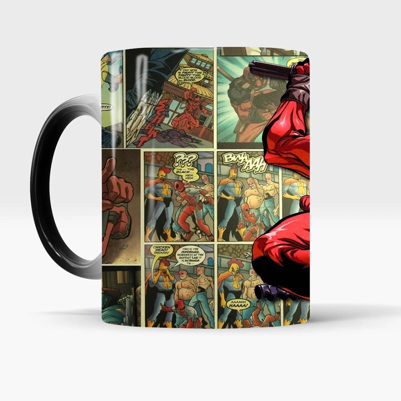 Deadpool Mug Color Changing Magic Mugs Cup Tea Coffee Best Gift for Your Friends | Дом и сад