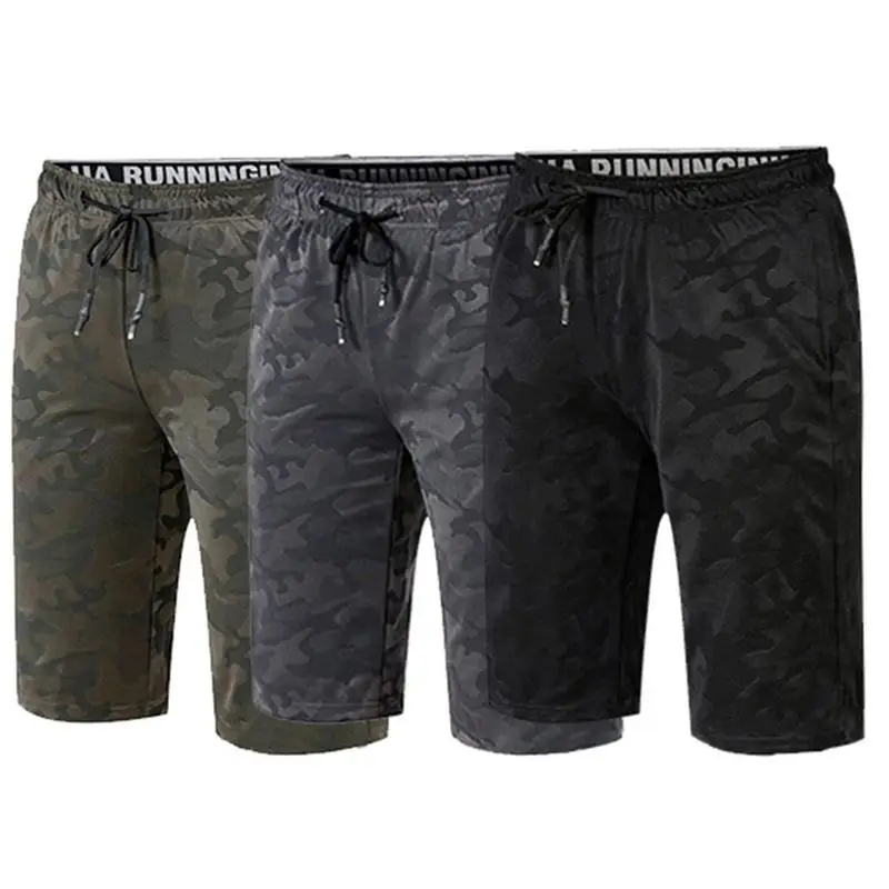 2019 Summer Men's Dark Print Camouflage Short Pants Running Fitness Quick-drying Breathable Half Casual Sports Men Shorts | Мужская