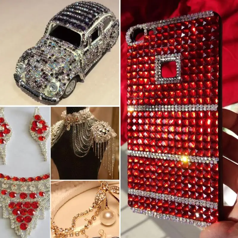 10 ярдов AB Bling горный хрусталь цепи DIY мобильный чехол для телефона Свадебный декор