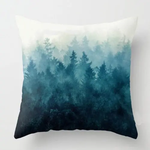 scape Print Cotton Linen Square Cushion Cover Case Home Decorative Sofa Living Room Decoration Pillow | Дом и сад
