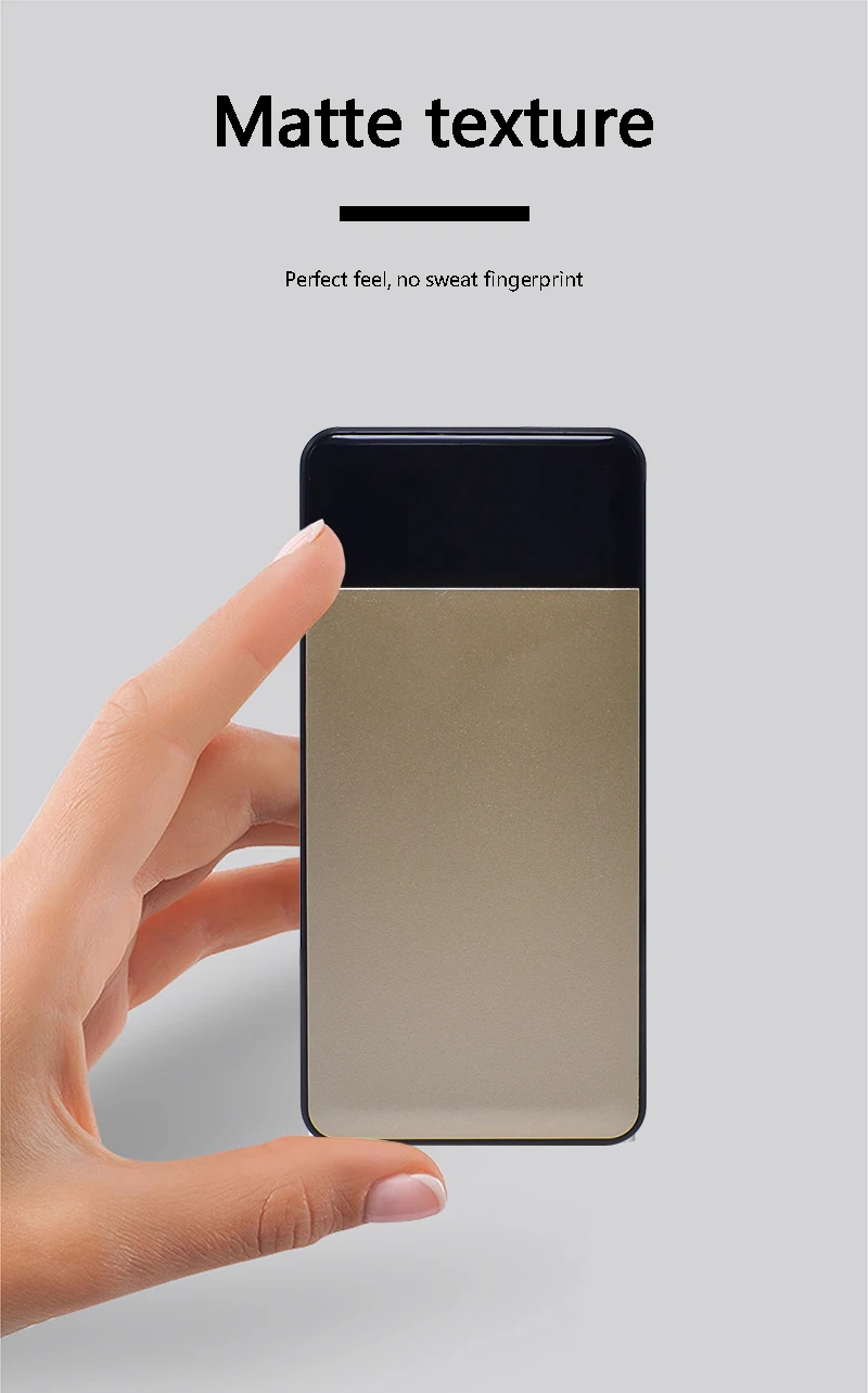 Qi Беспроводной Chager Мощность Bank 20000 мАч Dual USB 5V2A Выход внешний Батарея для iPhone X 8