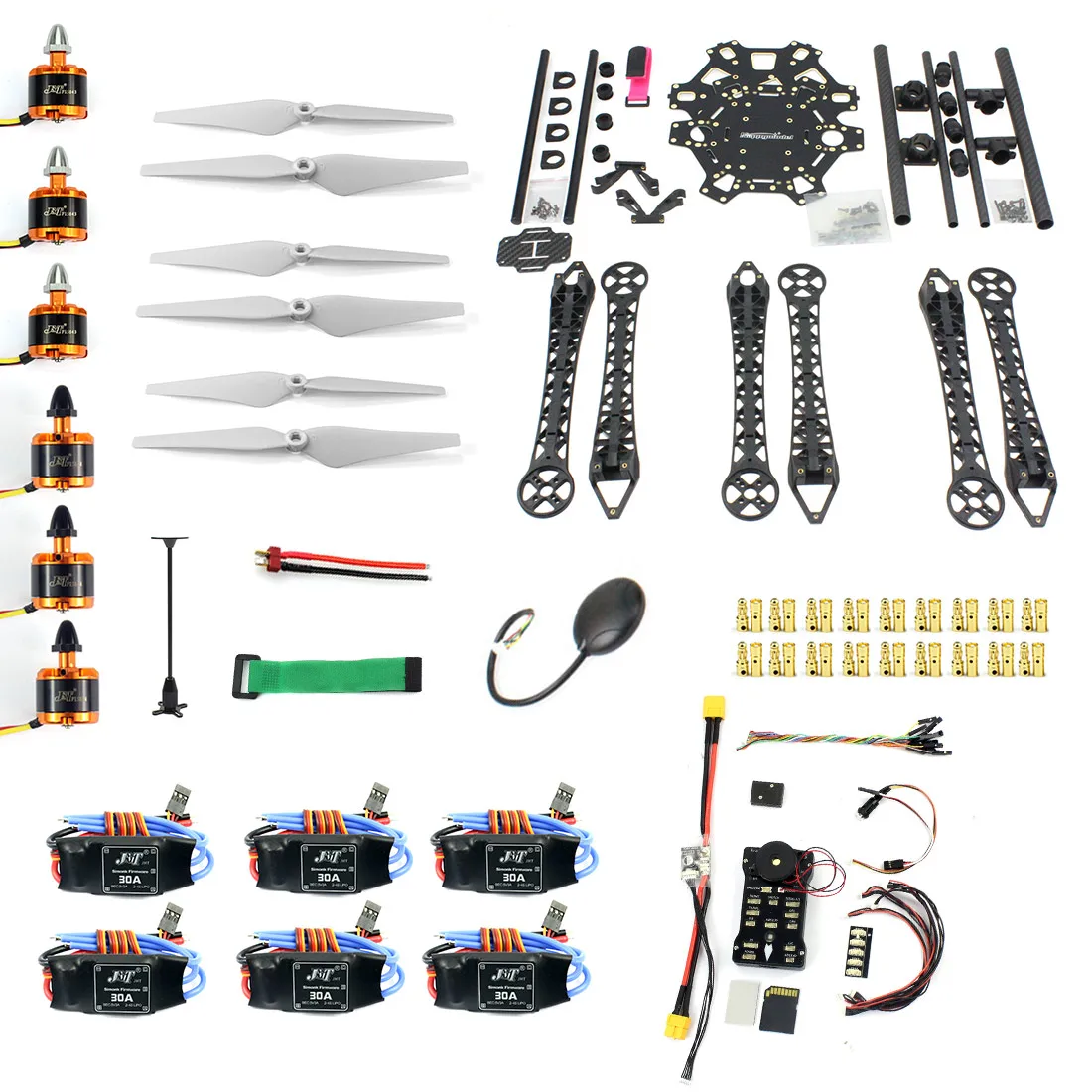 F08618-V DIY FPV Дрон гексакоптер 6-осевой комплект летательного аппарата HMF S550 рамка PXI PX4 управление полетом 920KV двигатель GPS 9343 дюймов стоимость 30A ESC