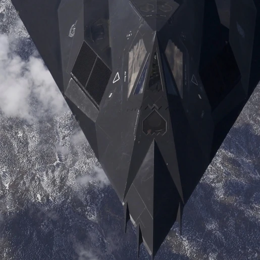 An F 117A Nighthawk летает высоко над горный постер печати (38x19)|Таблички и знаки| |