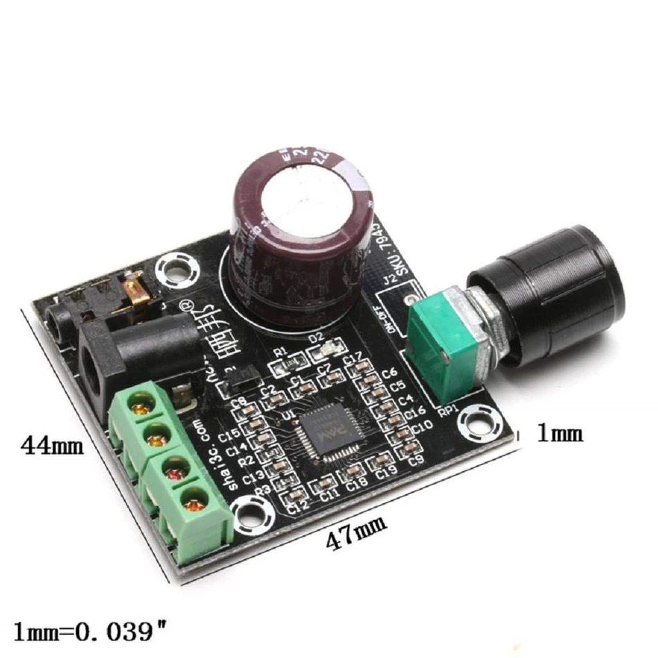 Плата аудио усилителя PAM8610 Mini Stereo AMP цифровой портативный модуль 15 Вт * 2