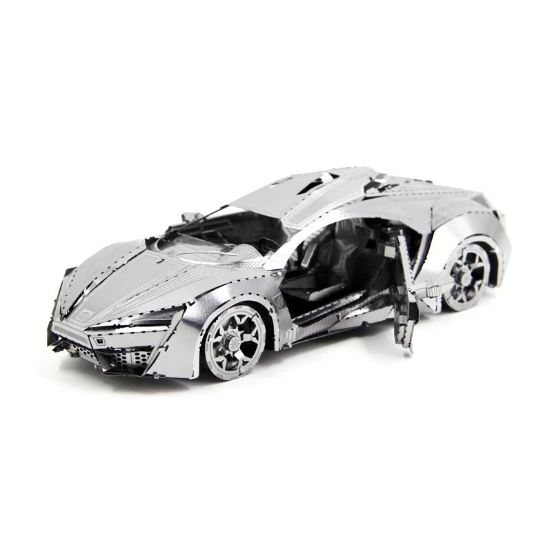 3D металлическая головоломка большого размера спортивный автомобиль DIY