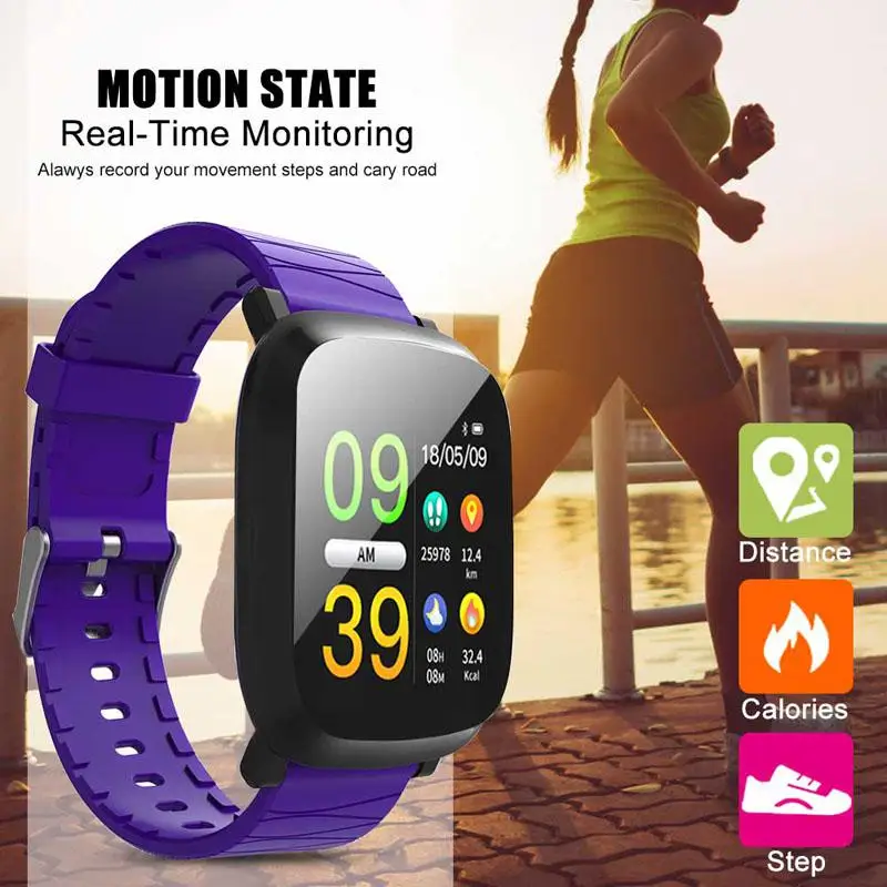 M30 Smart Watch Activity Tracker With Heart Rate Monitor Blood Pressure Fitness Compatible For IOS/Android | Электроника