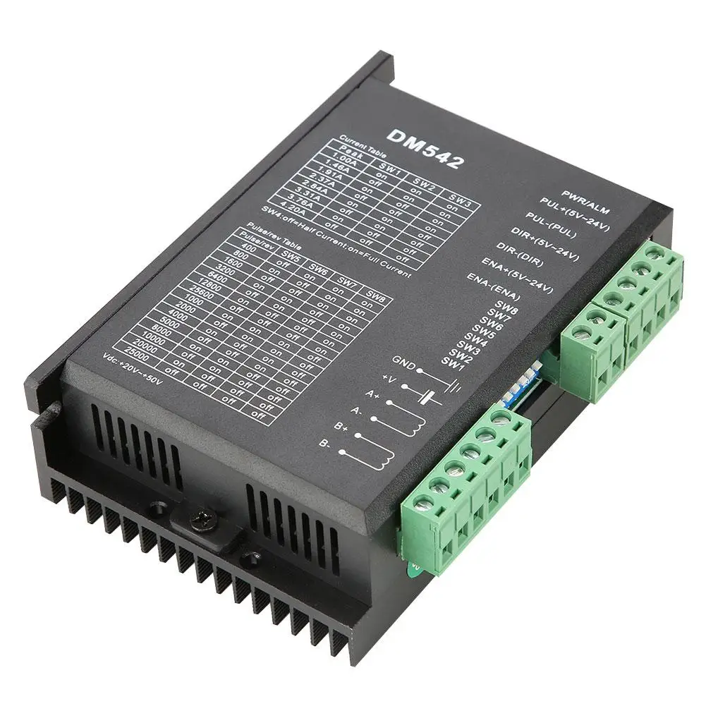 2 фазный Драйвер шагового двигателя Newstyle DM542 серия 57/86 драйвер 18 48VDC peak 4.2A|Драйвер