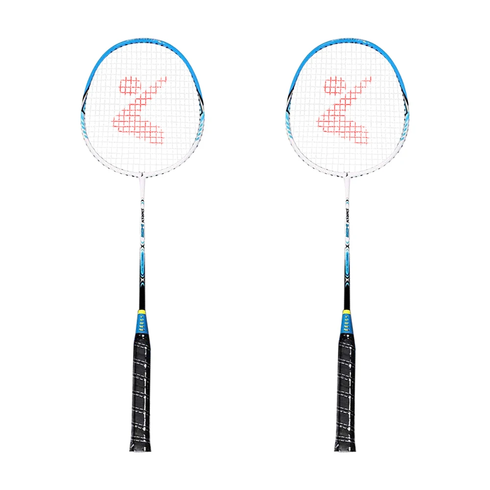 

2 Player Badminton Racket Set Aluminum Indoor Outdoor Sports Practice Badminton Racquet with Cover Bag