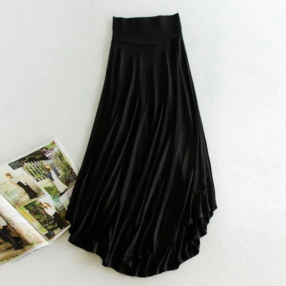 Женская эластичная талия плотная плиссированная юбка винтажная трапециевидная