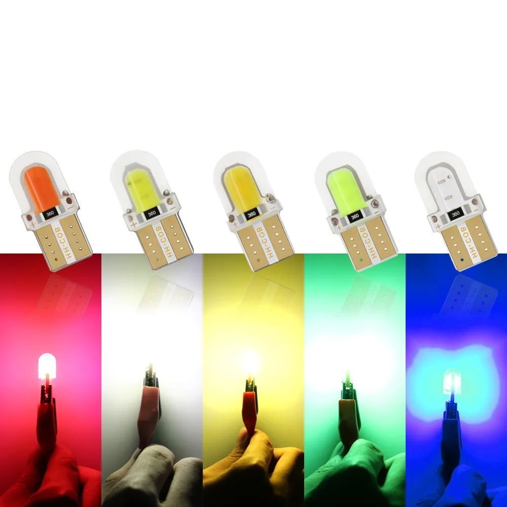 Светодиодный стояночный фонарь W5W T10 194 168 COB 8SMD автомобильная клиновидная лампа