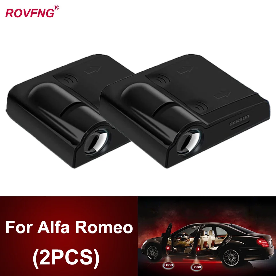 ROVFNG светодиодный светильник для двери автомобиля с логотипом ghost x Alfa Romeo Giulietta 147