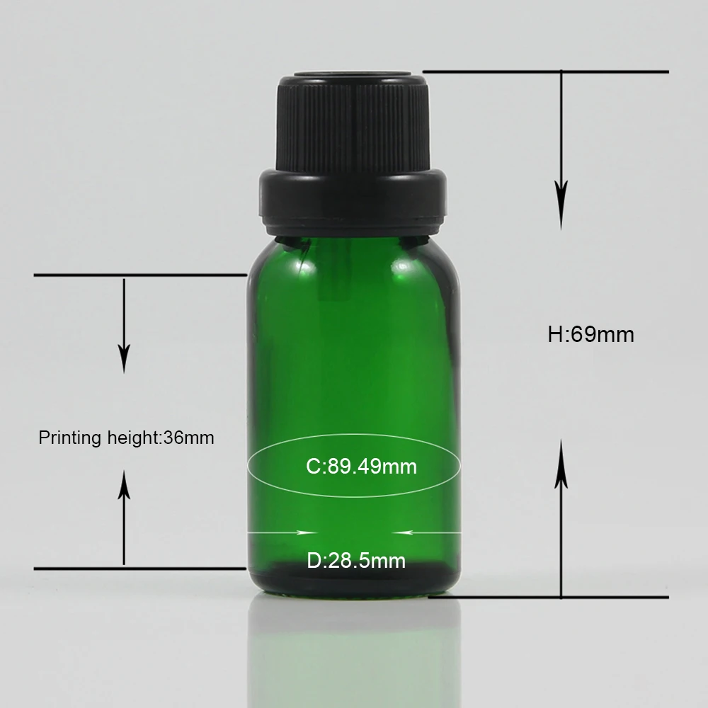 

Лидер продаж, стеклянная бутылка-капельница для эфирных масел 0,5 унции, портативная бутылка для косметического ароматического масла «сделай сам» 15 мл