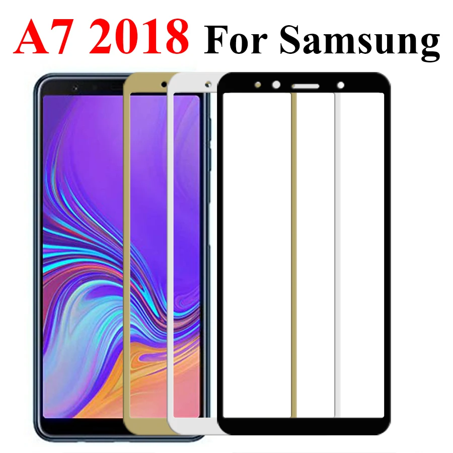 Защитное стекло для Samsung Galaxy A7 2018 A8 A5 A6 Plus Samsug 2017 закаленное защиты экрана|Защитные