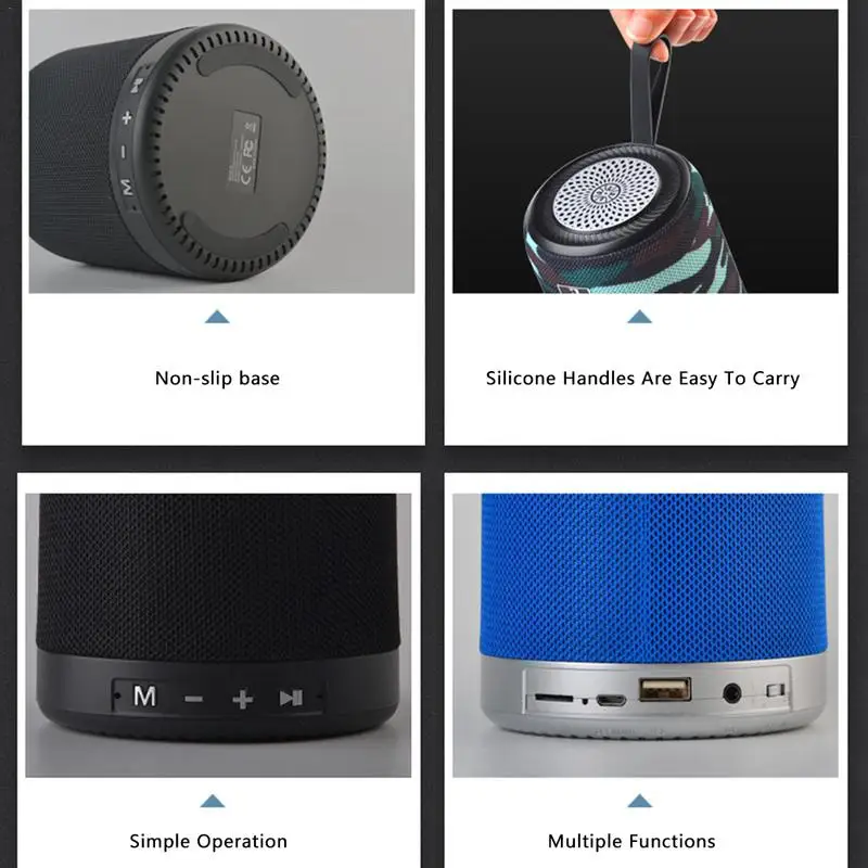 Беспроводной Bluetooth динамик TF карта U диск FM радиосабвуфер открытый портативный