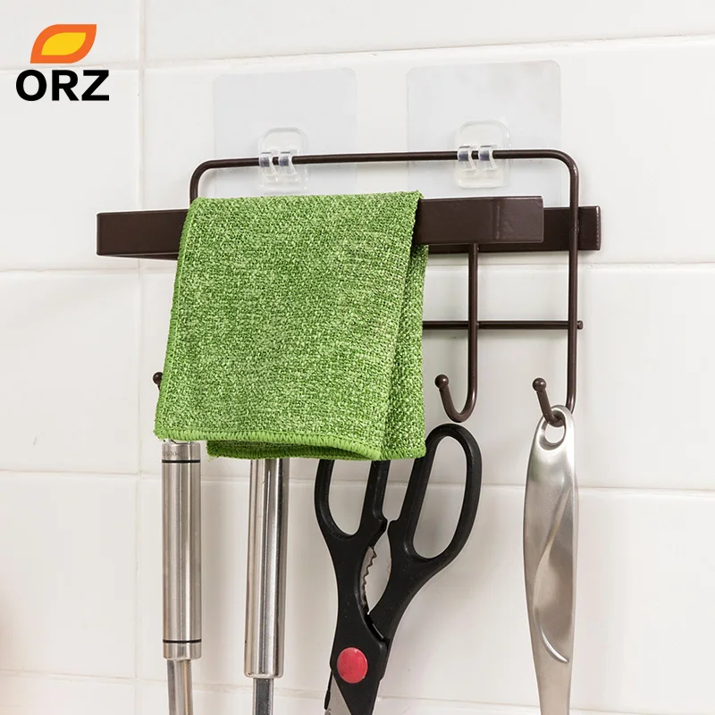 ORZ кухонный органайзер для хранения Сверхмощная вешалка полотенец рулонный