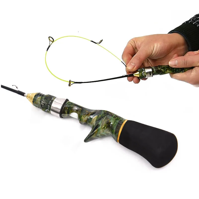 Удочка для зимней рыбалки 2019 LEO Camouflage Type Ice Baitsting Rod 50cm 60cm Super Soft Strong Mini Shrimp For Boat Tackle.