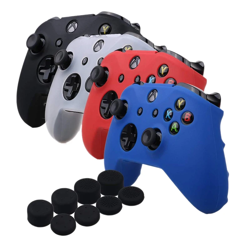 AABB силиконовый чехол для Microsoft Xbox One X и S контроллер 4 (черный белый красный синий) с