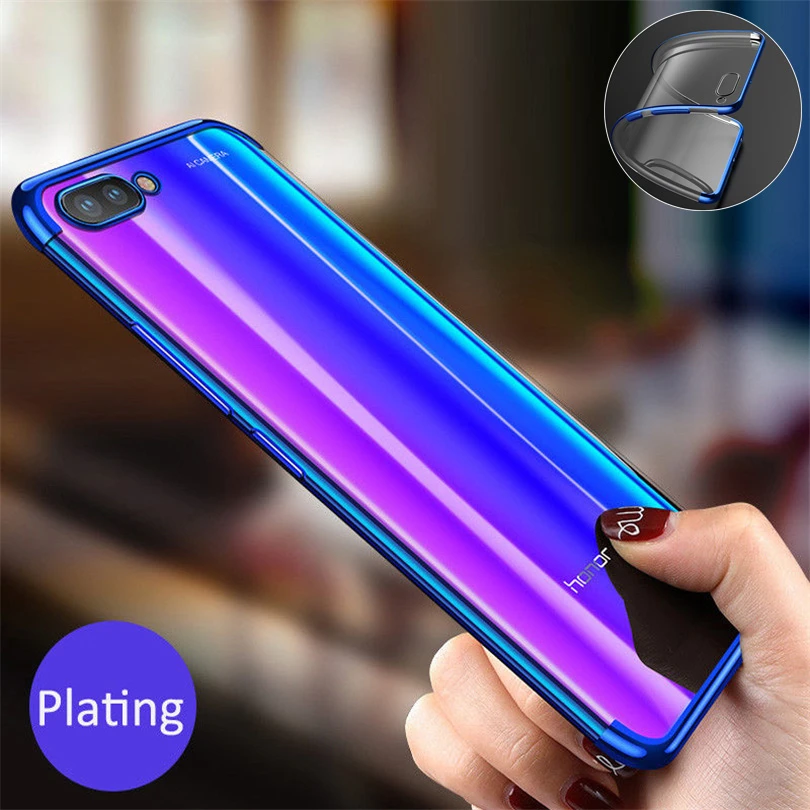 Тонкий Силиконовый ТПУ чехол для Huawei Y5 Y6 Y7 Prime 2018 Y9 2019 Гибридный Мобильный телефон