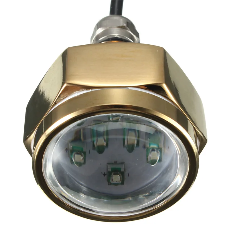 Smuxi 27W 9 LED Boat Drain Plug Light Waterproof IP68 Rate Blue Brightest 1800 Lumens Underwater Lamp | Лампы и освещение