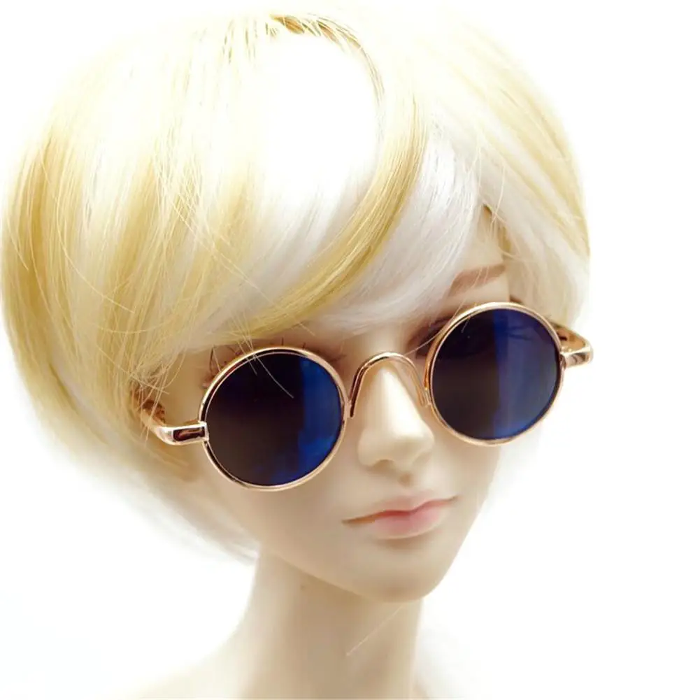 Лидер продаж модная круглая оправа в стиле ретро крутая очки для кукол куклы BJD