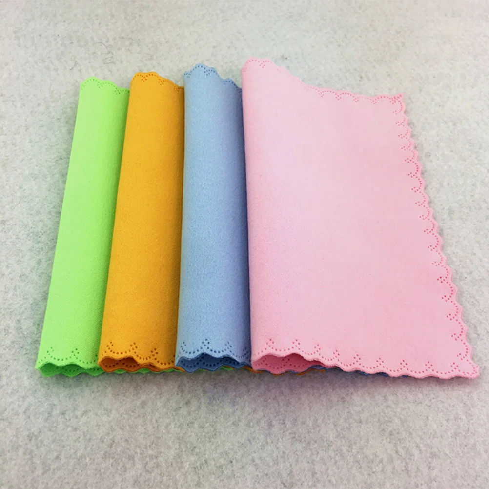 10 шт ткань для чистки очков протирочные салфетки из микрофибры очки со