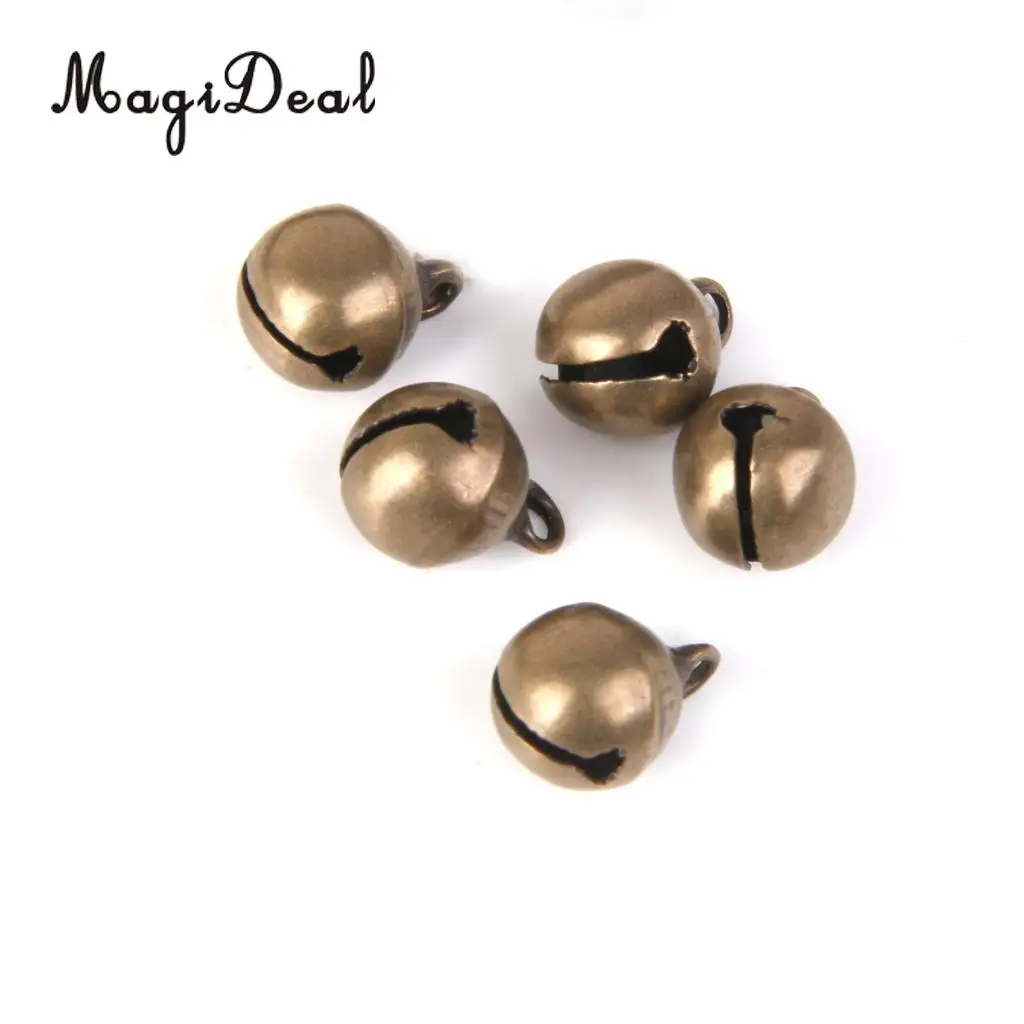 MagiDeal 100 шт. античная бронза латунь Jingle Bells очаровательные бусины фурнитура для