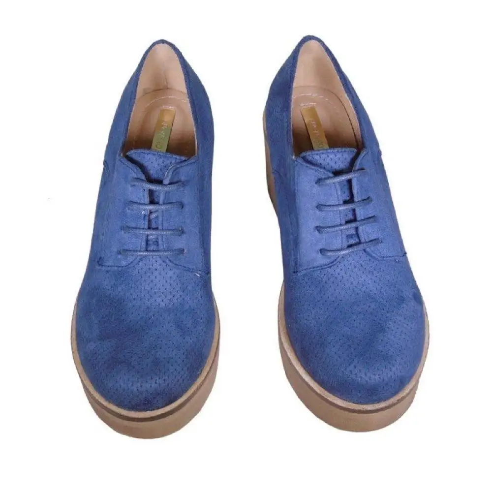 BUONAROTTI-WOMAN-COMBINED-SHOES с CORDS-BUONAROTI 17038 сине- | Обувь