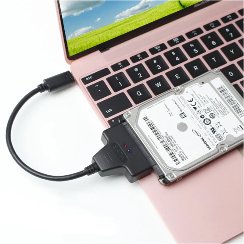 USB 3 1 Type C (USB C/Thunderbolt совместимый) к SATA III 2.5in адаптеру жесткого диска| |