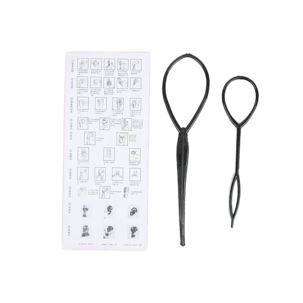 2 шт./компл. Модный черный волшебный зажим для волос пластиковый волос|Заколки