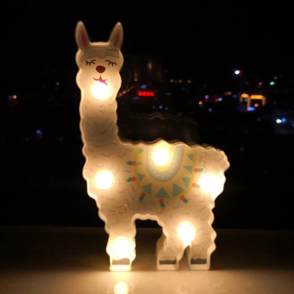Llama декоративные игрушки для детей Настенный декор ночник беременных женщин