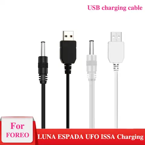 USB-кабель для зарядного устройства для Foreo Luna2 Luna3 Mini 2 Go Luxe Spa-массажер для очищения USB-шнур зарядного устройства