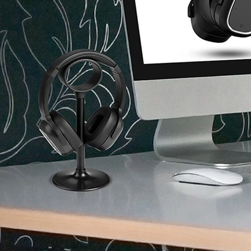New Fashionable Bee Headphone Stand Practical Earphone Holder Headset Show Shelf Aluminum Bracket Support Device (Black) | Электроника