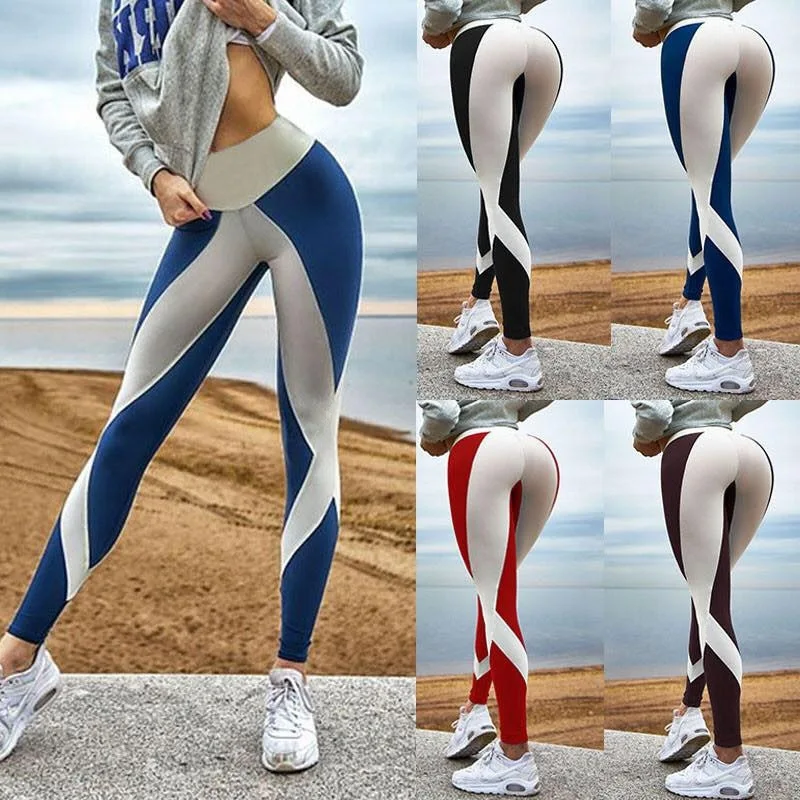 

Gym Tights Energy Fitness Tummy Control Yoga Pants High Waist Sport Leggings Exercise Running Pants Women Clothing