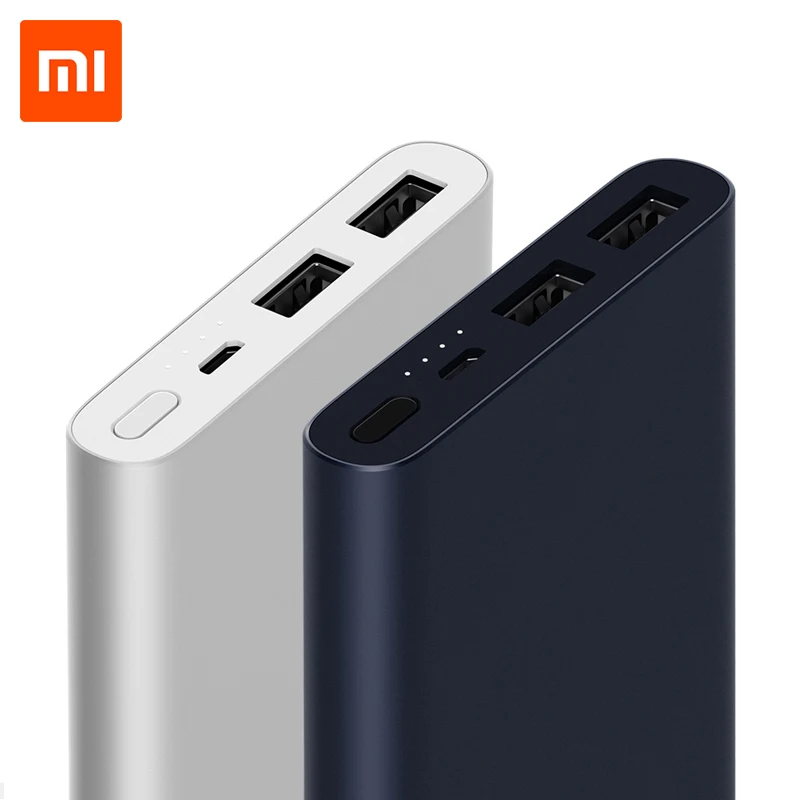 Внешний аккумулятор Xiaomi Mi Power Bank 2 10000 мАч 5 1 в/2 4 А быстрое зарядное устройство с